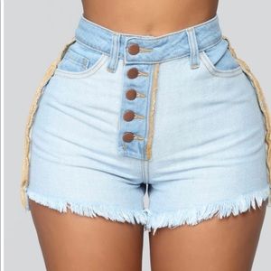 Denim shorts